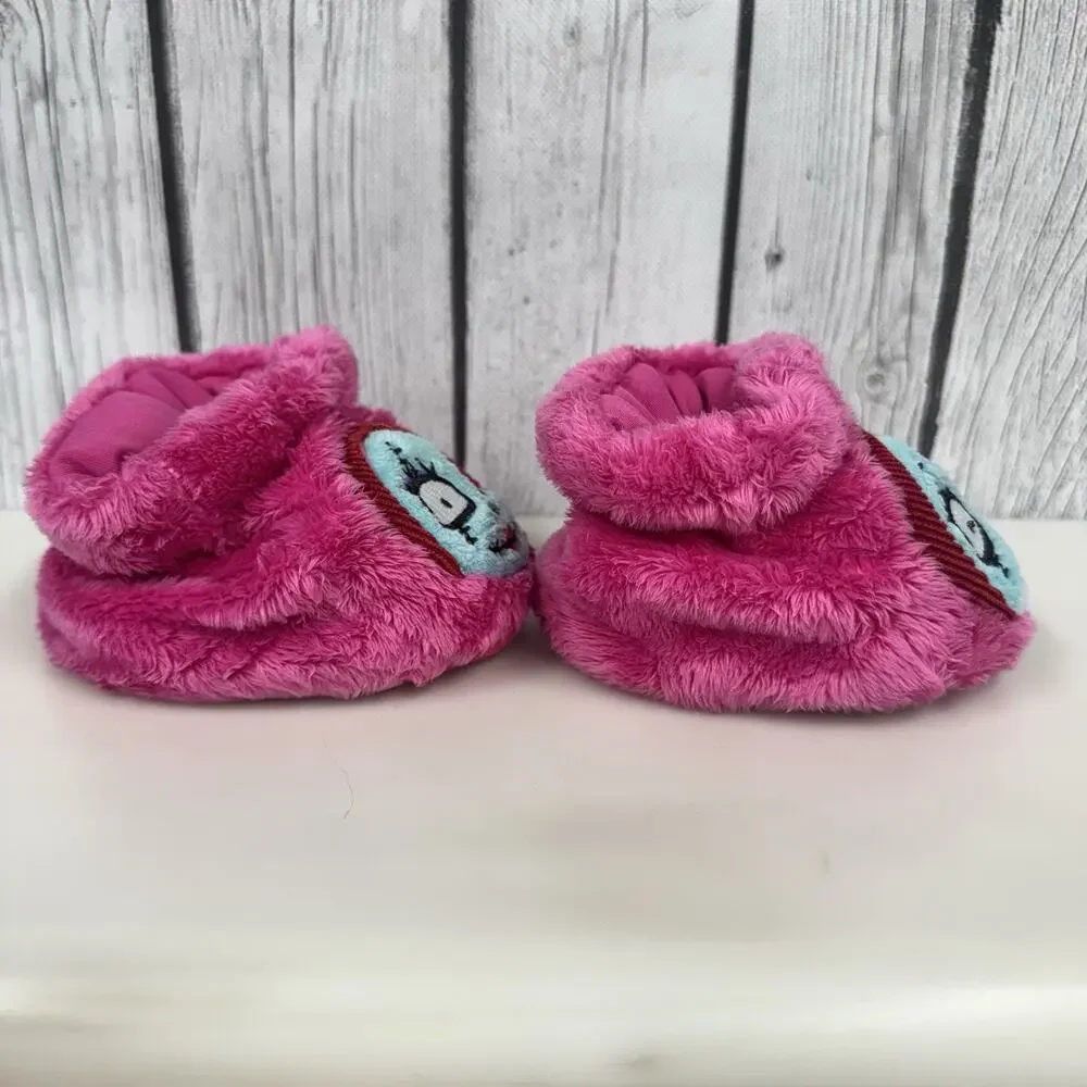 Disney's Nightmare Before Christmas Sally Baby Booties Slippers 0-6 Month Pink